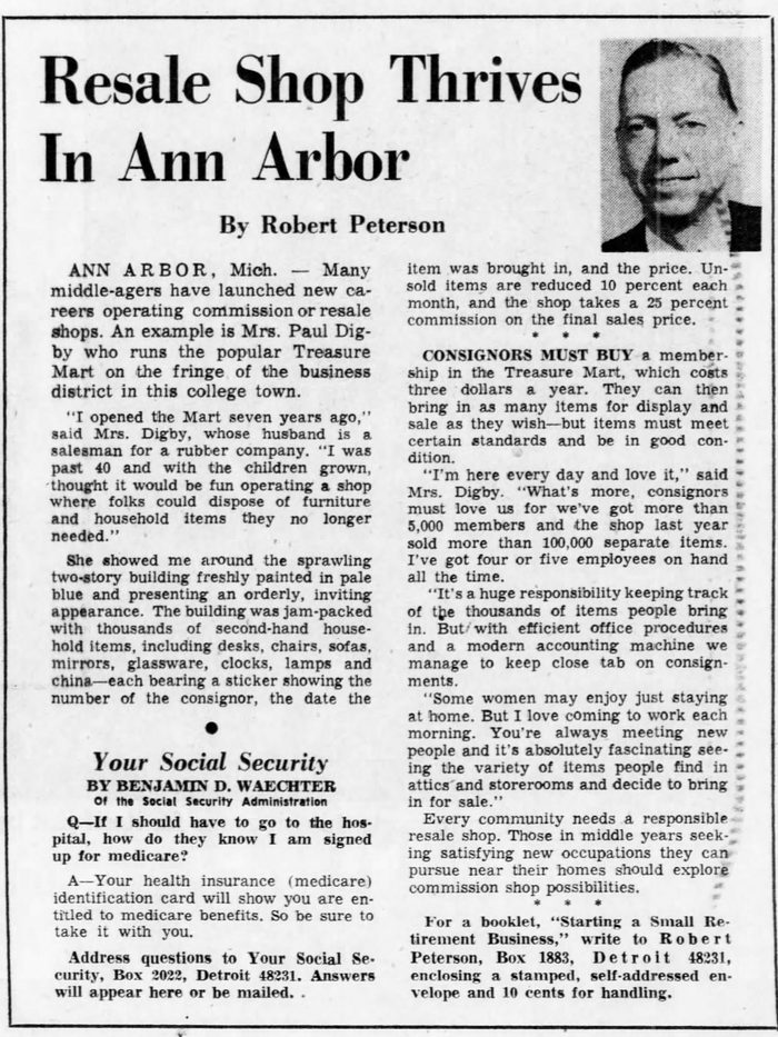 Treasure Mart - Oct 4 1967 Opening (newer photo)